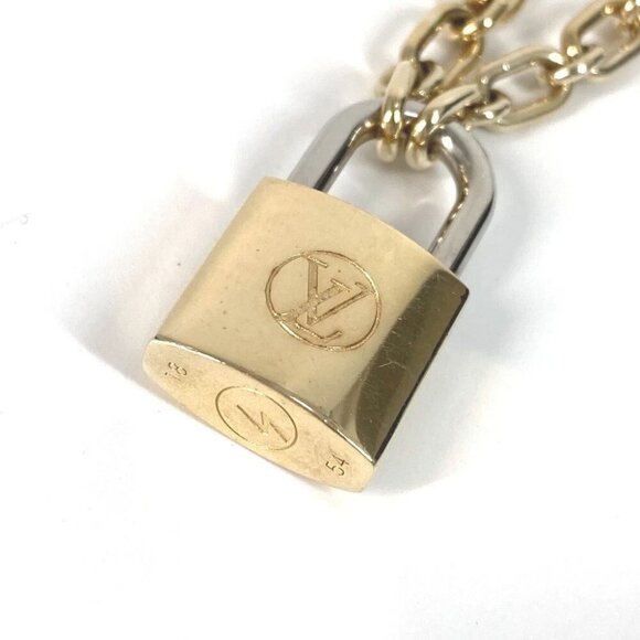 LOUIS VUITTON M62858 Lock Me Padlock Necklace Accessory Chain Long Necklace - Picture 5 of 14